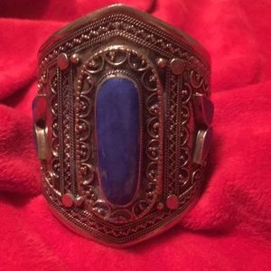 Cuff Lapis & Silver bracelet. NWOT